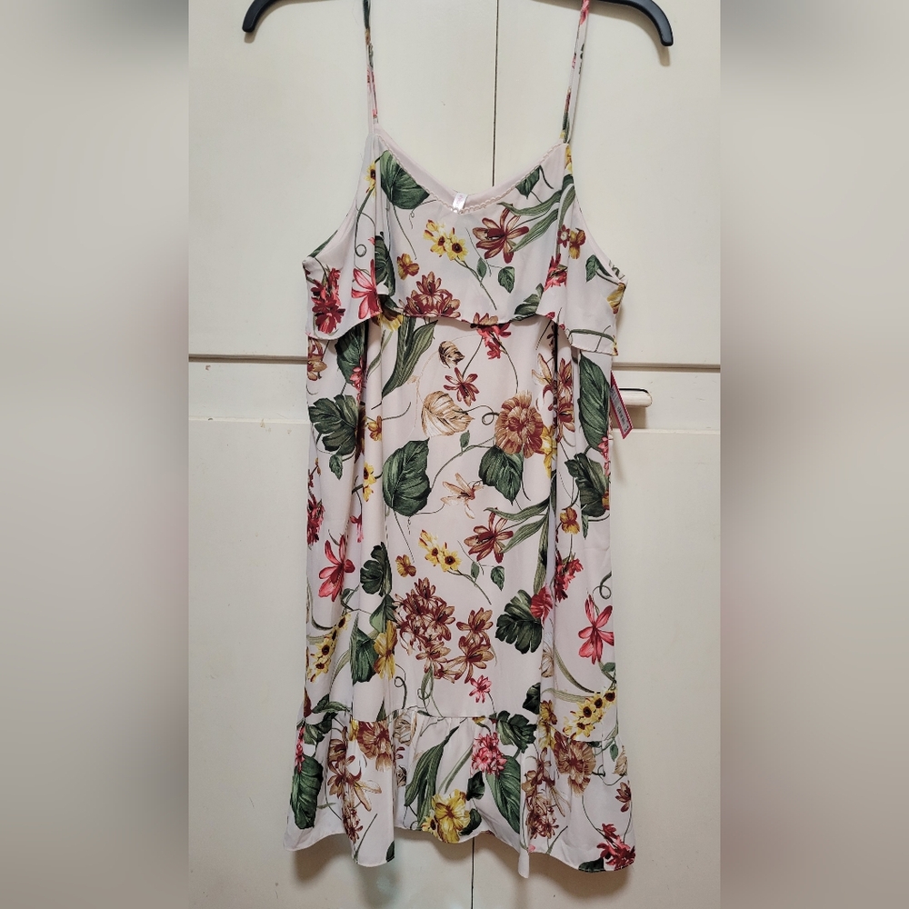 Xhilaration Pink Floral Camisole Dress